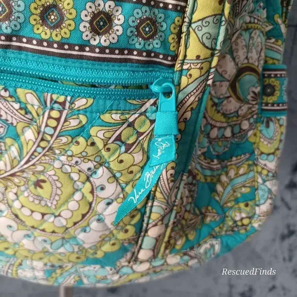 Vera Bradley Meteo Briefcase Peacock RETIRED Excellent Condition